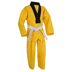 OEM Venta caliente de algodón de manga larga Taekwondo Uniforme Artes Marciales Uniforme de Taekwondo al por mayor - Product Image 2