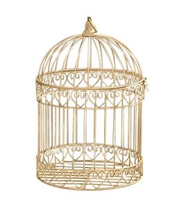 กรงสัตว์เลี้ยงลายนกดูคลาสสิกเคลือบทองสินค้าให้เป็นของขวัญสำหรับเทศกาลสินค้าคุณภาพสูงราคาโรงงานโดยตรงของตกแต่งบ้าน - Product Image 5