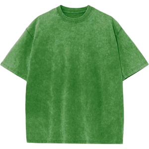 T-shirt ample vintage pour homme avec logo personnalisé, délavé à l'acide, délavé à la pierre - Product Image 6
