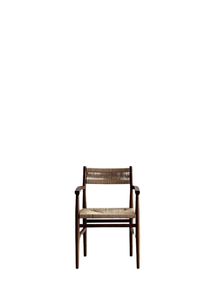 Silla de Comedor Moderna, Duradera y Minimalista de Madera de Teca Sólida con Asiento Tejido para Muebles de Hogar, Uso Comercial y en Apartamentos - Product Image 2