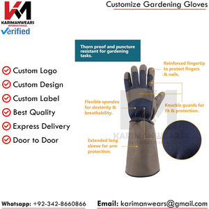 Gants de jardinage décontractés de haute qualité en satin, pour toutes les saisons, norme d'exportation, OEM ODM, vente en gros, gants de sécurité pour le jardin - Product Image 6