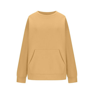 เสื้อฮู้ดโอเวอร์ไซส์ผ้าฝ้ายสำหรับผู้หญิง สวมใส่สบาย แขนยาว ออกแบบโลโก้ด้านหน้าได้ตามต้องการ ผ้าถัก ระบายอากาศได้ดี เหมาะสำหรับฤดูใบไม้ร่วงและฤดูหนาว - Product Image 5
