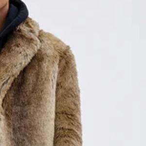 Abrigos de Piel de Zorro para Hombre, Invierno 2026, Hechos a Mano, Cortos, con Cuello Camisero, Cierre de Cremallera, Decoración de Botones, Diseño Sólido - Product Image 4