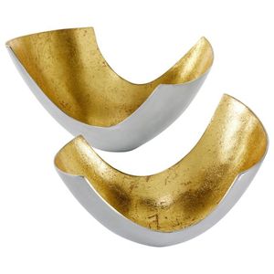 Bol à fruits au design unique Vaisselle Plateau et supports d'ustensiles de cuisine en métal sans danger pour la maison, l'hôtel et le restaurant Prix d'usine Lot de 2 - Product Image 4