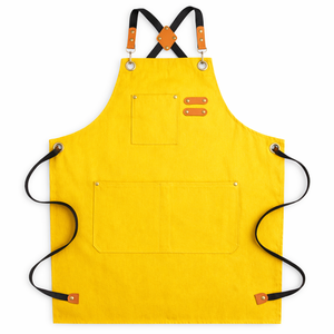 Promotional Custom Workwear Waterproof Canvas Restaurant Cooking <b>Kitchen</b> <b>Apron</b> Garden <b>Apron</b> with Custom Logo - Product Image 1