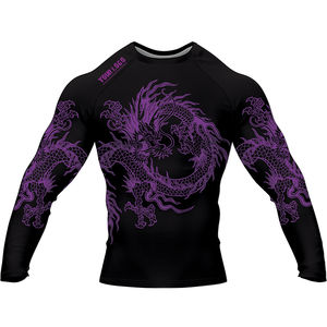 2025 nouveau gros de haute qualité personnalisé pleine Sublimation numérique imprimé Rash Guard/Logo personnalisé Rash Guard Jiu Jitsu Rash Guard - Product Image 5