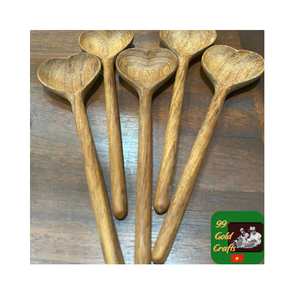 Cuchara de madera elegante hecha de madera natural, ideal para cocinar, revolver y servir, utensilios ecológicos duraderos hechos a mano - Product Image 5