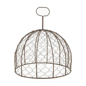 Cloche de table en métal blanc, écologique, artisanale, rustique, style ferme, pour aliments ou plantes, cadeaux - Product Image 6