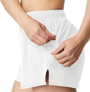 Pantalones cortos de Yoga transpirables de secado rápido para mujer, conjuntos de ropa deportiva de gimnasio sólido bordado para entrenamientos de otoño, pantalones cortos deportivos para correr - Product Image 3