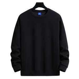 <b>Men's</b> New Velvet Round Neck Pullover Knitwear Cotton Sweater Custom Design Fashion Versatile Youth Casual Bottom <b>Hoodie</b> - Product Image 3