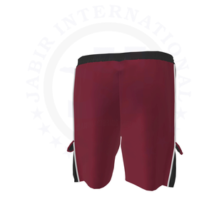 Pantalones cortos de tela de malla con bolsillo de entrenamiento y dobladillo dividido de Color sólido transpirable personalizado de 4 pulgadas, pantalones cortos de poliéster 100% para hombres - Product Image 2