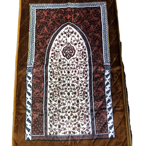Vente chaude tapis de prière motif magnifiquement imprimé tapis de prière confortable prix de gros tapis de prière de voyage portable - Product Image 1