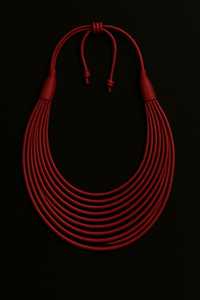 Collier vintage multi-rangs épais en cordon ciré, meilleur cadeau pour les fêtes, collier ras du cou, broderie de créateur pour femmes - Product Image 2