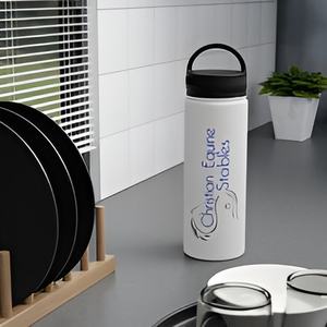 ขวดน้ำและแก้วน้ำสเตนเลสสตีลสีสันสดใสสไตล์วินเทจเหมาะสำหรับโรงเรียนสำนักงานการเดินทางและการใช้งานภายในบ้านขนาด1000มล. - Product Image 1