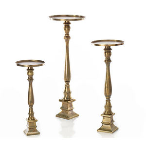 Antique-Finished Hammered Metal T Light <b>Candle</b> Holder Set Handmade Christmas Office Drawing Room Decor with 3 <b>Candle</b> Stands - Product Image 6