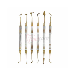 Kit compuesto Dental de la mejor calidad, espátulas de relleno compuesto, juego de instrumentos de 6, Kit restaurador recubierto de Plasma ligero - Product Image 1