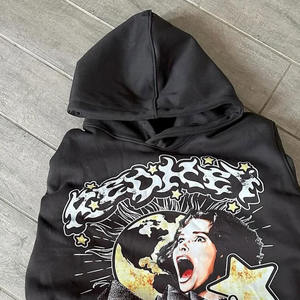 เสื้อฮู้ดสวมหัวสำหรับผู้ชายผ้าคอตตอนผสมมีฮู้ดพิมพ์ลายผลิตจากปากีสถาน - Product Image 5