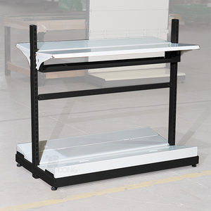 Présentoir métallique autoportant moderne avec revêtement en poudre, personnalisé pour le merchandising en magasin, par le fabricant vietnamien ADong – Qualité supérieure - Product Image 1