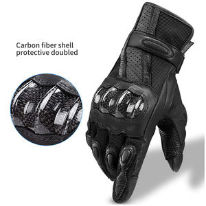 Guantes de Motociclismo, Flexibles, para Carretera, con Palma Suave, Impermeables, Transpirables, de Piel de Oveja, para Uso Diario - Product Image 4