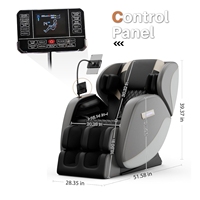 Silla de Masajes Confortable con Detección de Salud, Sistema de Doble Núcleo, Riel Flexible, Programas de Grado Superior, Controles por Aplicación y Control por Voz