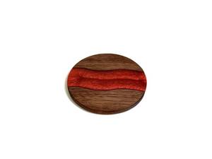 Posavasos de madera y resina con acabado rústico, posavasos de piedra de estilo clásico para Comercio Global y proyectos de decoración de interiores personalizados - Product Image 5