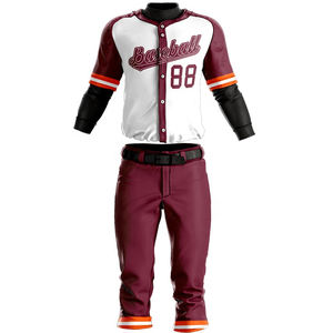 เสื้อเบสบอลติดกระดุมเสื้อกางเกงระบายอากาศได้ดี - Product Image 4