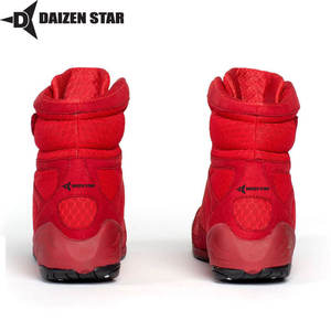 DAIZEN STAR INTERNATIONAL Durable Lightweight Lace-Up Slip Resistant Breathable All Weather Grip Own Logo Premium Boxing <b>Shoe</b> - Product Image 4