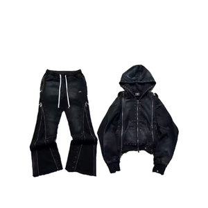 Conjuntos Deportivos Cómodos para Hombre con Pedrería, 100% Algodón, Primavera, Color Sólido, Ecológicos, con Precio Directo de Fábrica - Product Image 1