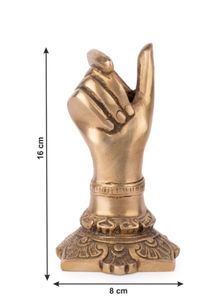 Porte-stylo / porte-crayon élégant en forme de main en laiton - 6 pouces de hauteur, organisateur de fournitures de bureau, organisateur de bureau et de maison - Product Image 6