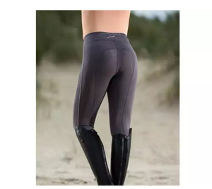 Mallas ecuestres para montar a caballo para mujer, calzas con estampado de silicona de asiento completo - Product Image 2