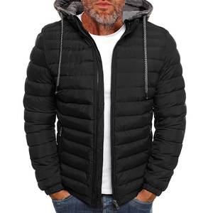 Veste matelassée streetwear légère nouvelle tendance pour homme/veste matelassée unie à manches longues et coupe régulière pour homme - Product Image 2