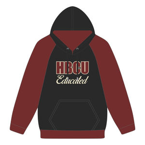 Sudadera con Capucha de Manga Raglán con Bordado Chenille de la Hermandad Griega Delta Divine Nine, Estilo Universitario, para Estudiantes de HBCU - Product Image 2
