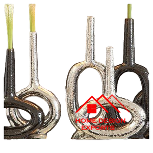 Best-seller Vase à fleurs abstrait moderne de haute qualité en aluminium coulé Vaisselle d'hôtel personnalisée Vente à chaud de haute qualité - Product Image 1