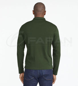 Polo informal de talla grande para hombre, camiseta transpirable de secado rápido, tela de Jersey de alta calidad, etiqueta de cuello bordada con estampado personalizado - Product Image 3