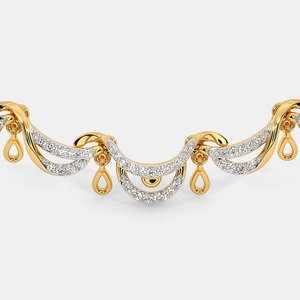 Collier de diamants de laboratoire en or rose 18 carats certifié IGI E Color Round Brilliant Cut Center 0.7710 Ct Poids total des diamants - Product Image 2