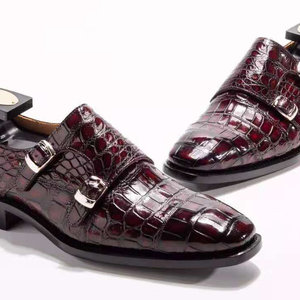 Zapatos de Vestir con Hebilla de Monje de Cuero Genuino, Mocasines Formales de Oficina con Punta en Pico, Cómodos para Primavera - Product Image 6