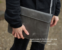 Housse pour ordinateur portable en cuir véritable, moderne, durable, légère, portable, protectrice, MacBook Pro 15,4 pouces 2025 LS-0047
