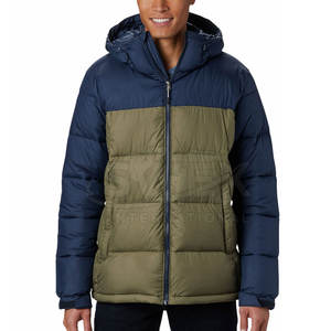 Concevez votre propre logo sur mesure Veste d'hiver à capuche pour hommes Vêtements décontractés imperméables Veste d'hiver à capuche à bulle - Product Image 1