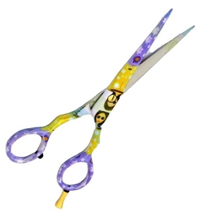 กรรไกรตัดผมมืออาชีพ ใบมีดสแตนเลส ด้ามจับยาง ปลายแหลมและปลายทู่ สำหรับคนถนัดขวา อุปกรณ์เสริมสวย - Product Image 1