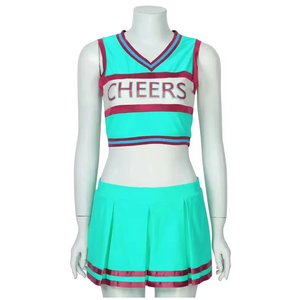 Ensemble deux pièces pour femmes, haut sans manches avec jupe plissée, uniforme sportif bicolore, printemps été - Product Image 1