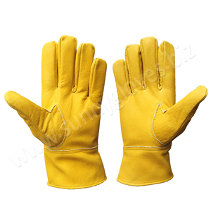 Gants de sécurité en cuir de vache de haute qualité pour le travail, montage mécanique, pour conducteur - Product Image 3