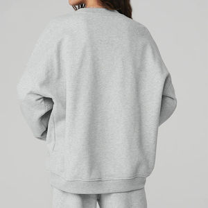 Sudadera con capucha personalizada de talla grande suelta para mujer sudaderas con capucha en blanco pulóver mujer 100% algodón - Product Image 6