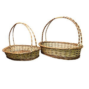 Customizable Luxury Rattan Storage Organizer with Handle Eco-Friendly <b>Flower</b> <b>Basket</b> <b>for</b> Household & Travel Use - Product Image 4