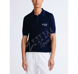 Polo à manches courtes en coton 100% pour hommes, décontracté, texturé, brodé, tricoté anti-rides, imprimé OEM, service OEM - Product Image 4