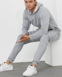 Venta al por mayor de peso pesado de algodón liso Multi bolsillos chándales chándal personalizado Cargo Hoody gimnasio Jogger dos piezas pesado Sudadera con capucha conjunto - Product Image 5