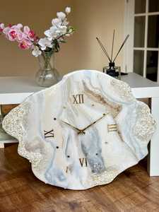 Horloge murale en résine antique pour la décoration de la maison et du bureau Horloge murale en bois fait à la main en résine époxy Design de qualité supérieure au prix de gros 2025 - Product Image 3