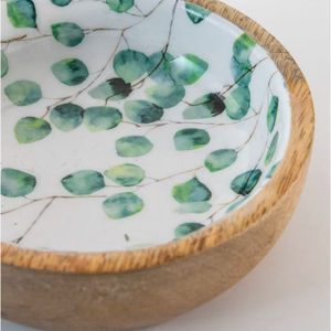 เครื่องใช้บนโต๊ะอาหารชามเสิร์ฟอาหารทำด้วยมือทรงกลมสีน้ำตาลเครื่องครัวชามผสมจากอินเดีย - Product Image 6