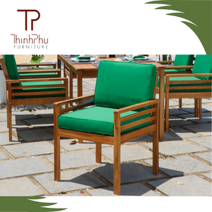 Proveedor de Vietnam, silla de jardín KD de madera de diseño contemporáneo para comedor al aire libre, restaurante, Hotel, cocina, patio, Villa, uso - Product Image 4