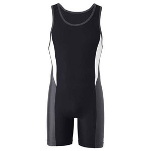 Faible MOQ, conception personnalisée de vos propres justaucorps de lutte extensibles avec logo frontal, matière spandex/polyester, tailles unisexes pour adultes - Product Image 1