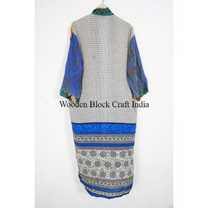 Kimono Robe Unique Fait Main Élégant Vintage en Soie Florale Japonaise pour Femme, Style Bohème Long, Veste d'Été, Cache-Bikini - Product Image 5